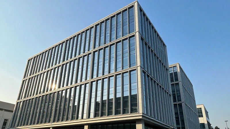 Edificio moderno bajo la luz del sol
