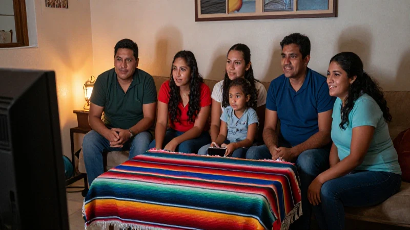Guía para contratar y pagar Totalplay en Texcoco, México 4 Familia reunida, cálida luz y textil mexicano