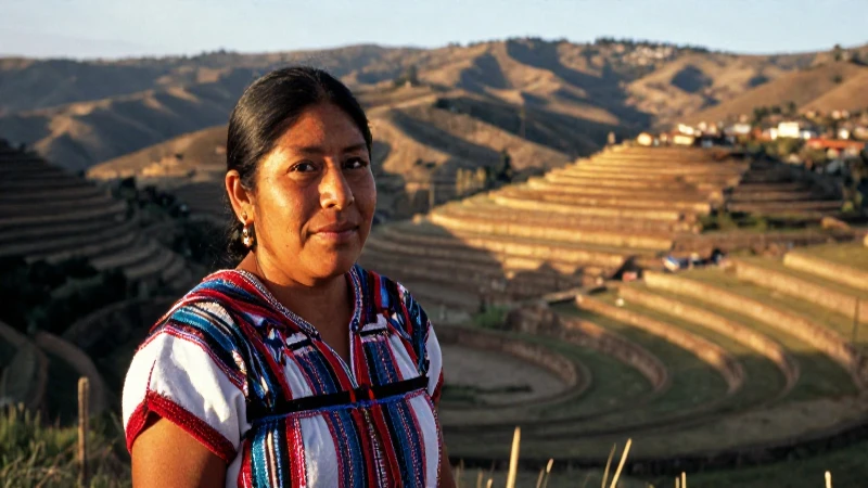 Cultura Mixteca - DESCUBRE sus TRADICIONES y CARACTERÍSTICAS 4 Retrato mixteco bajo luz cálida y dorada
