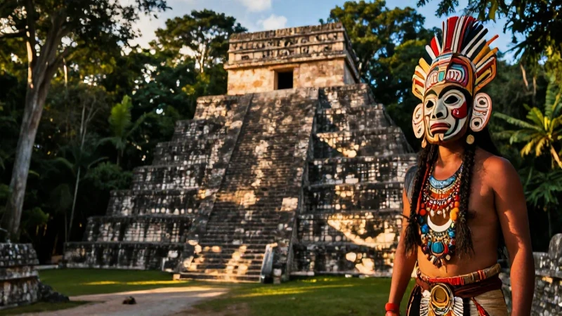 Mitos y LEYENDAS de CAMPECHE que NO CONOCES ¡Descúbrelas! 5 Pirámides mayas, selva exuberante, luz dorada, mística