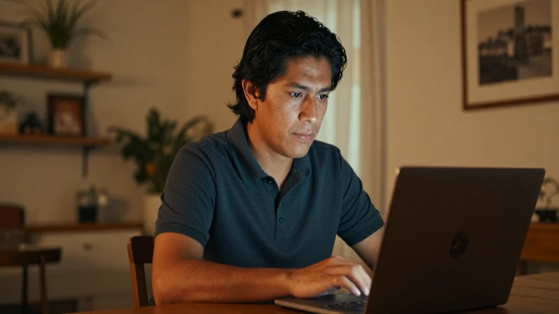 Cómo puedo acceder a cuentas Izzi WiFi de forma gratuita 3 Mujer mexicana trabaja en casa con luz cálida