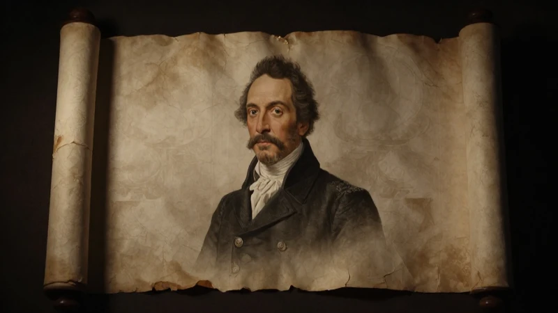 Valentín Gómez Farías: El Legado que Transformó a México 7 Retrato cinematográfico de Gómez Farías, luz dramática