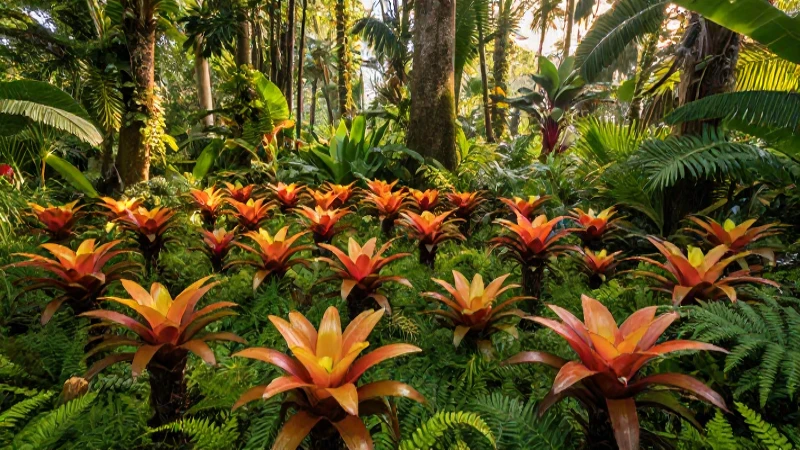 Vegetación de Veracruz: Descubre la RICA FLORA y ECOSISTEMAS 5 Selva exuberante, bromelias y luz dorada