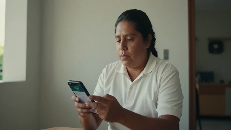 Mexicana, mestiza, con piel bronceada y app financiera