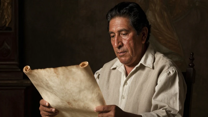 Estudioso mestizo, iluminado en estilo barroco
