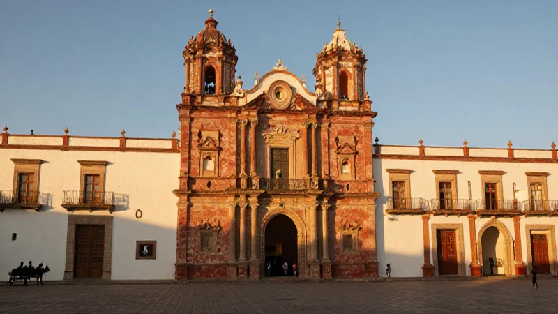 Belleza mestiza en arquitectura colonial cálida
