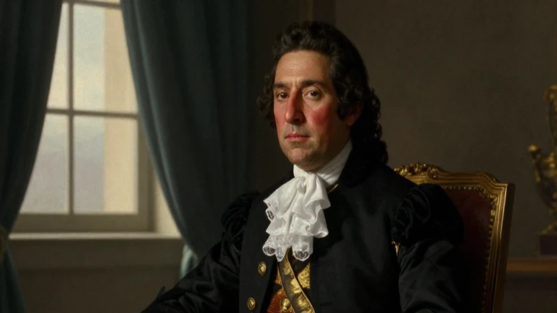 Retrato regio mestizo, estilo barroco, formal