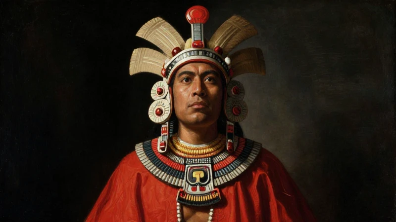 Descubre el Impactante Legado de Xicoténcatl Axayacatzin 6 Guerrero azteca en óleo, siglo XVII