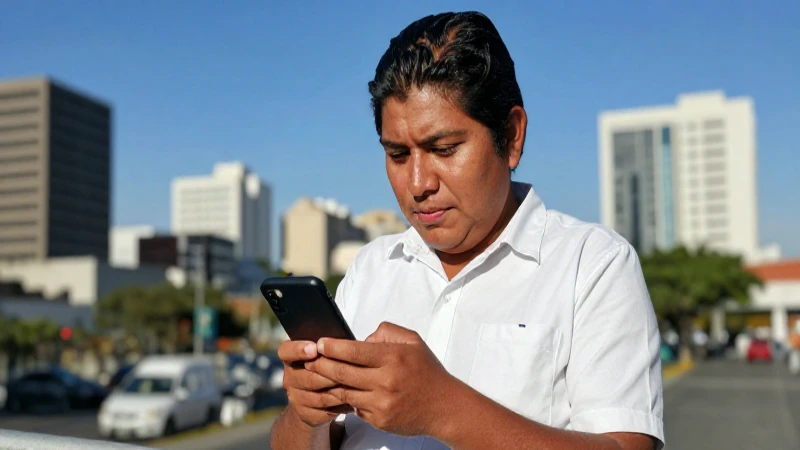 Es confiable la plataforma YoTePresto en México 3 Mexicano, con piel bronceada, usa su teléfono